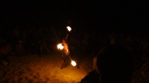 Fire Dancer at Little Beach